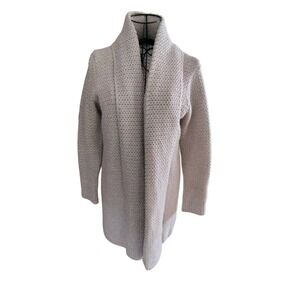 IrelandsEye 100% Virgin Wool Chunky Knit Cardigan Sweater Made in Ireland Medium